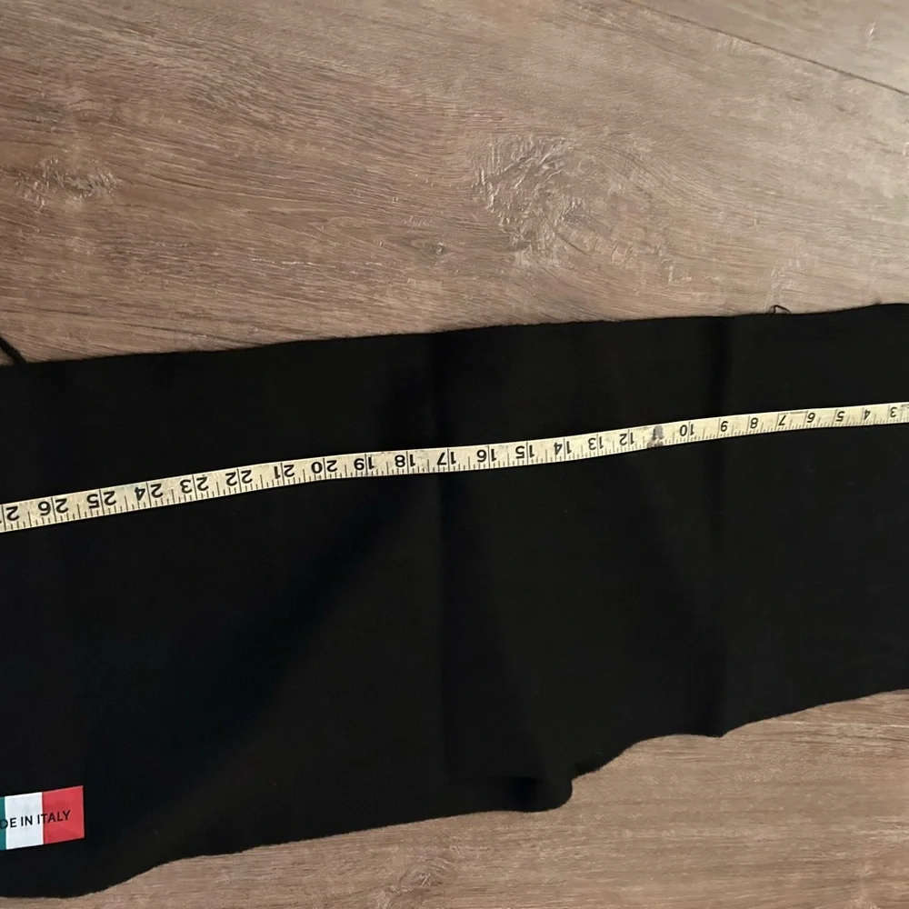 Black Italian Made Men's Scarf